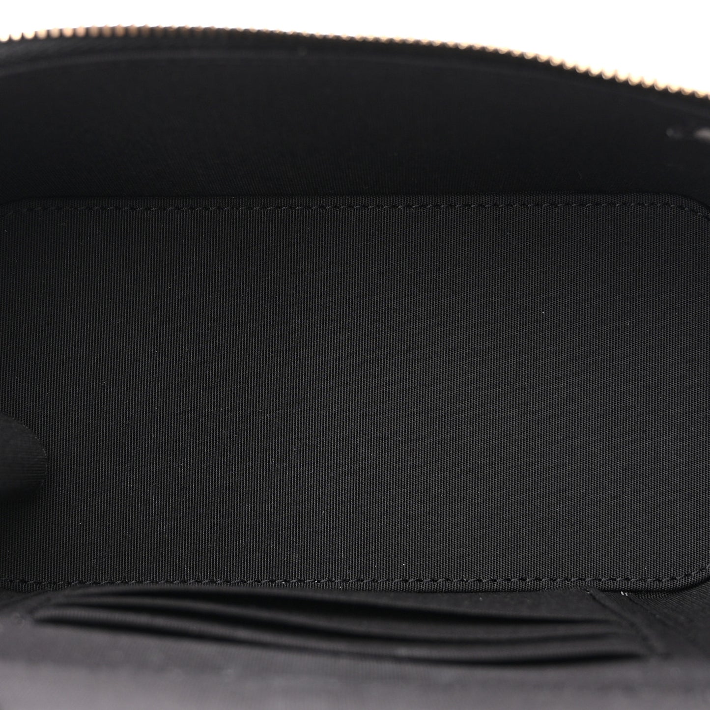 Raffia Jute Striped Small Vanity Case With Chain Black Beige