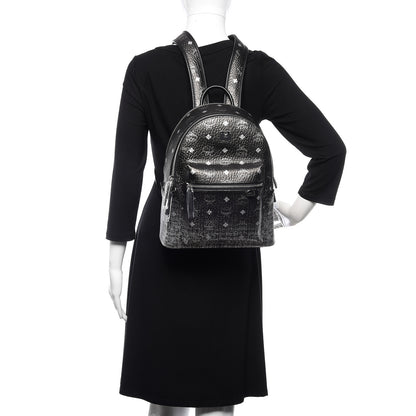 MCM Gradation Visetos Small Stark Backpack Silver 2 of 9