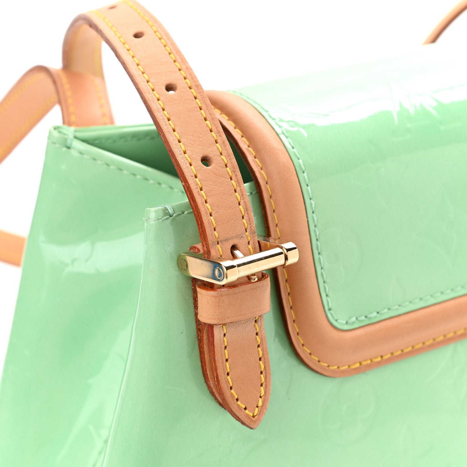 Louis Vuitton Vernis Biscayne Bay GM Peppermint 8 of 21