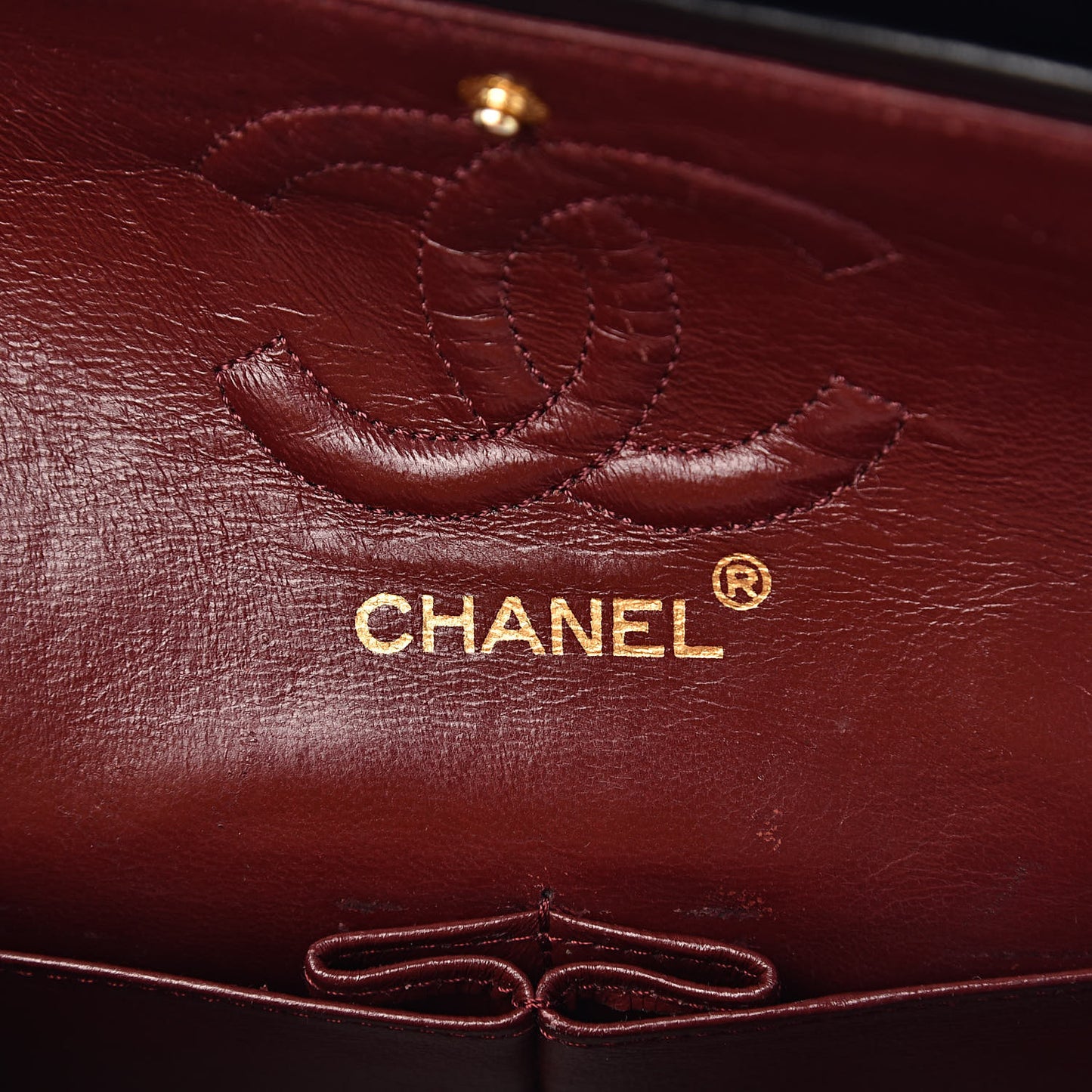 Lambskin Quilted Small Double Flap Black