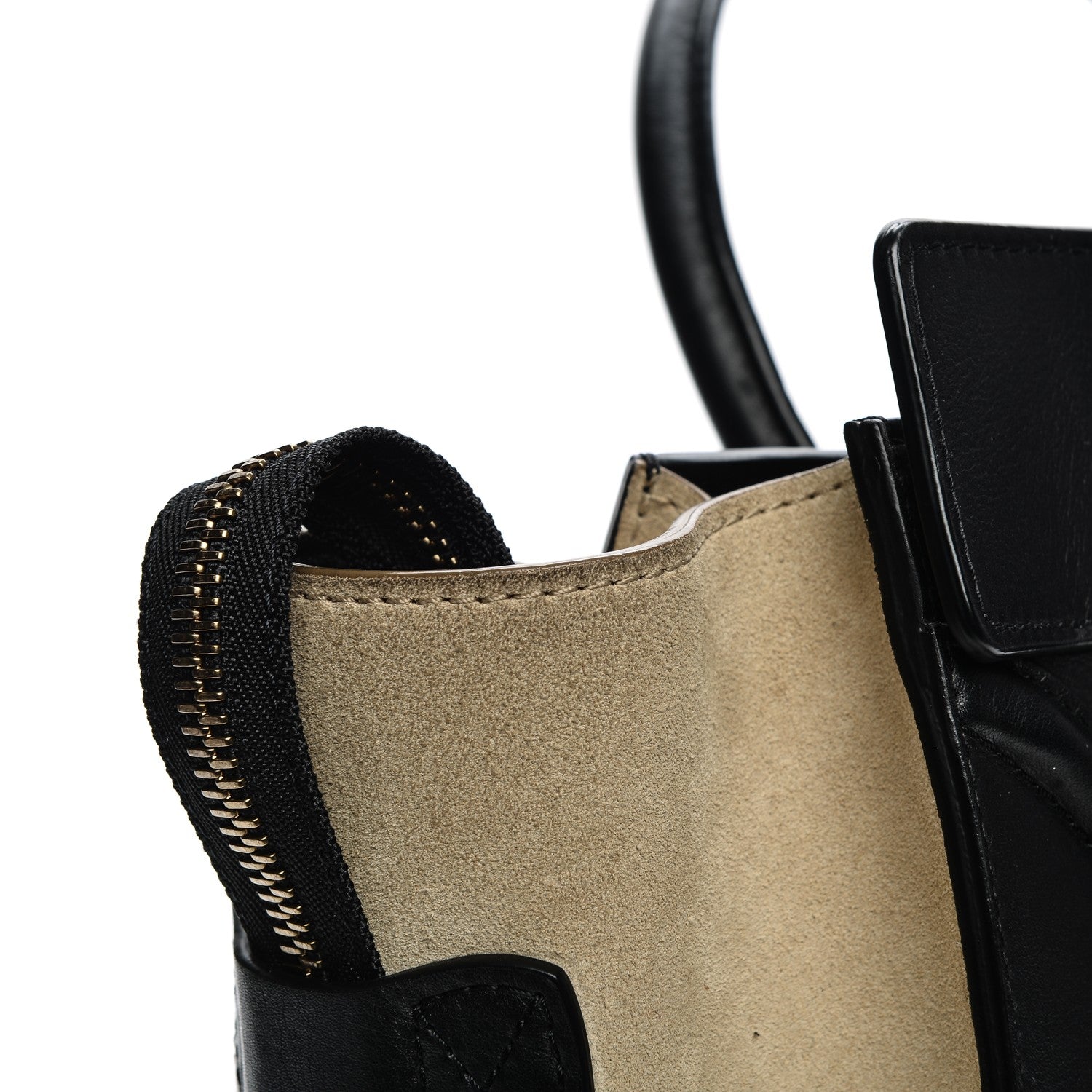 Celine Smooth Calfskin Suede Mini Tri-Color Luggage Rust 9 of 12