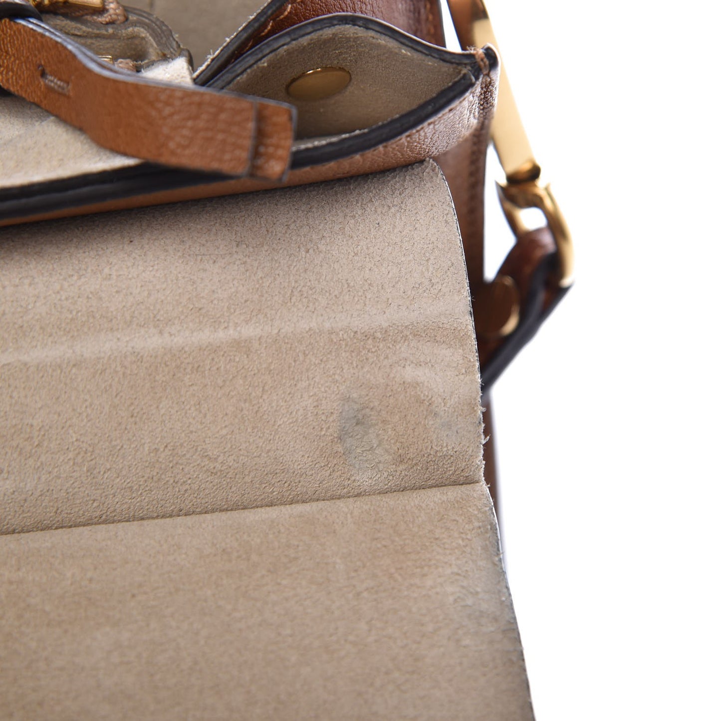 Goatskin Medium Faye Shoulder Bag Caramel