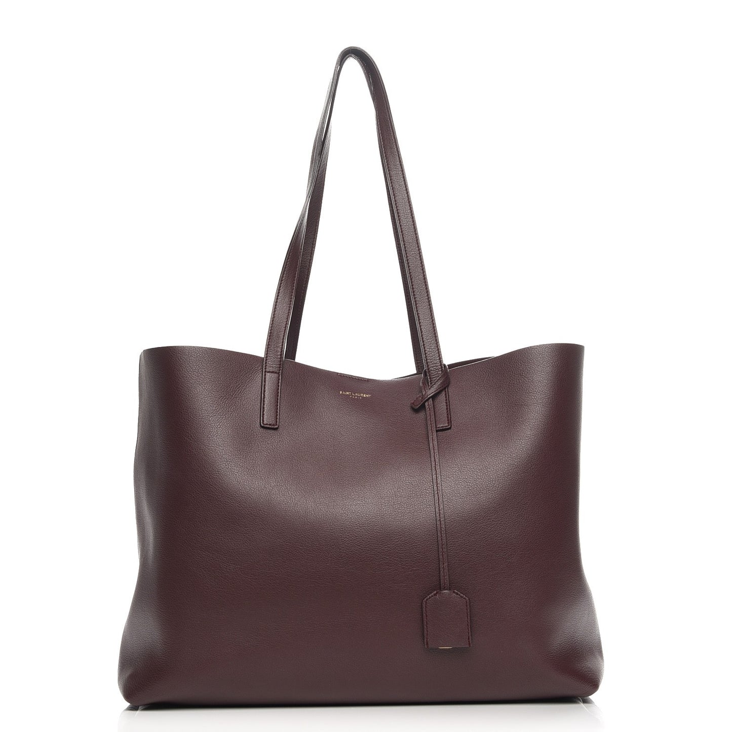 Calfskin Large Shopping Tote Bordeaux