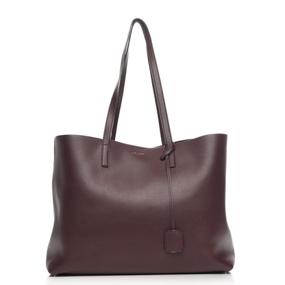 Saint Laurent Calfskin Large Shopping Tote Bordeaux 1 of 8