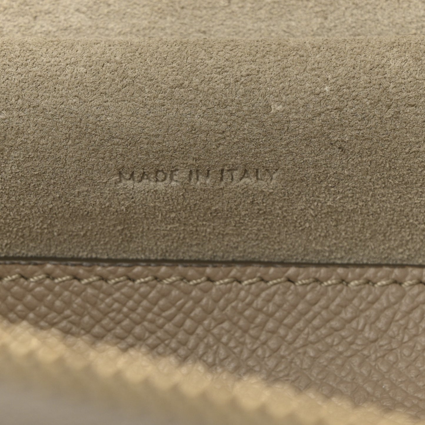 Grained Calfskin Micro Belt Bag Light Taupe