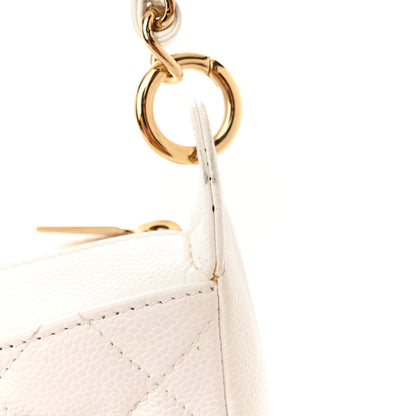 Chanel Caviar Quilted Hobo White 15 of 20