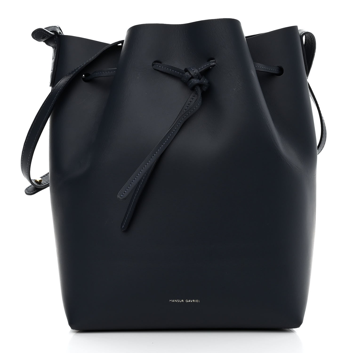 Mansur Gavriel Calfskin Bucket Bag Blu 3 of 10
