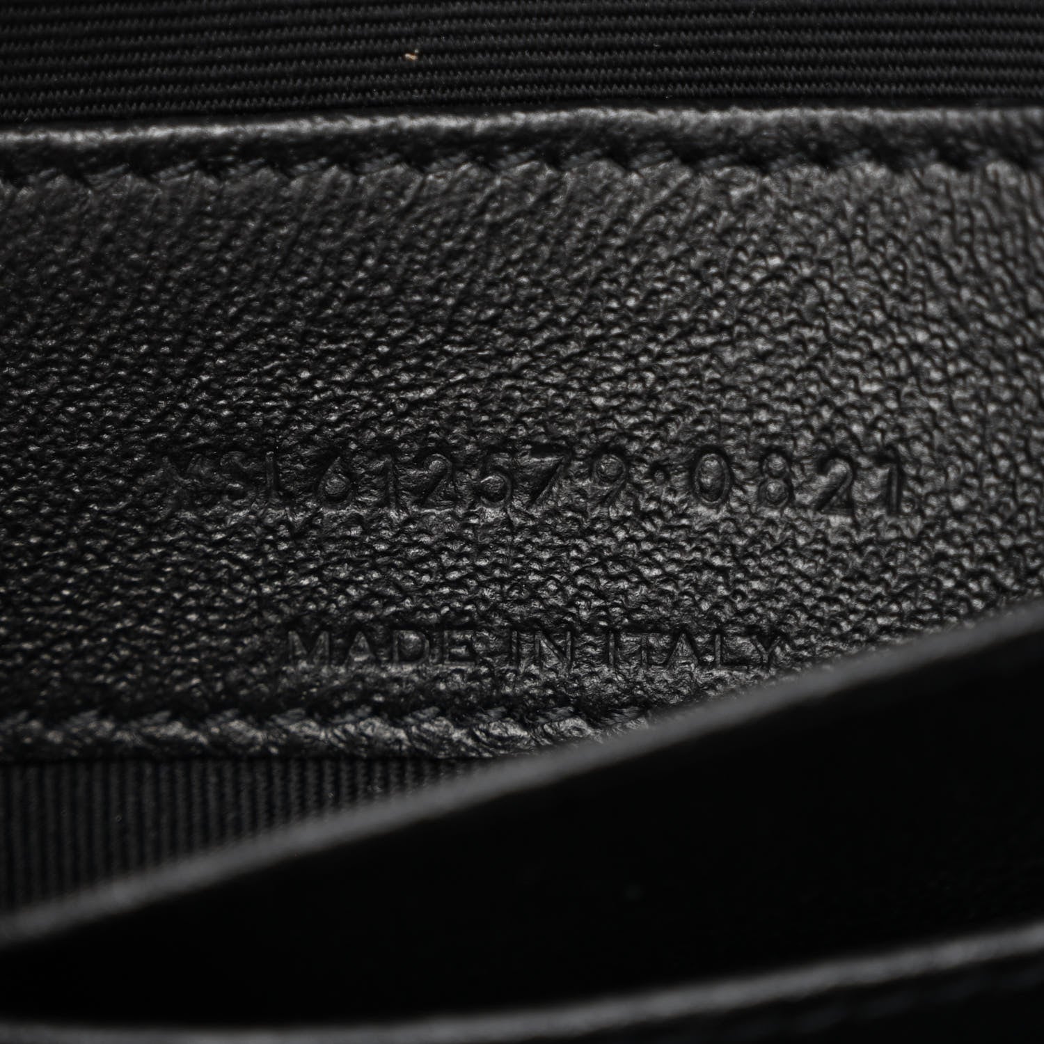 Saint Laurent Calfskin Suede Matelasse Monogram Mini Lou Camera Bag Black 7 of 11