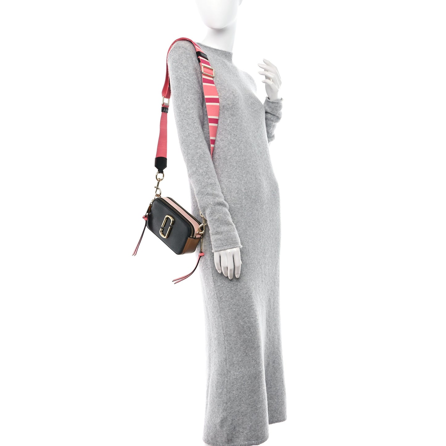 MARC JACOBS Saffino Small Snapshot Camera Bag Coral Multi