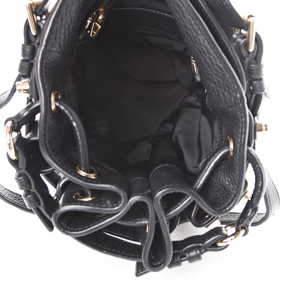Alexander Wang Pebbled Lambskin Diego Bucket Black Gold Hardware 4 of 11