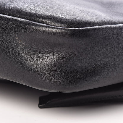 Chanel Calfskin Quilted Cambon Pochette Black White 10 of 12