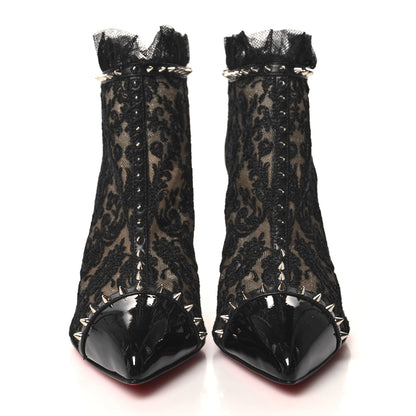 Christian Louboutin Lace Studded Pigalle 100 Booties 39.5 Black 2 of 8