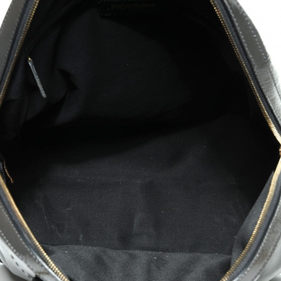 Saint Laurent Patent Leather Oversized Muse Grey 6 of 6