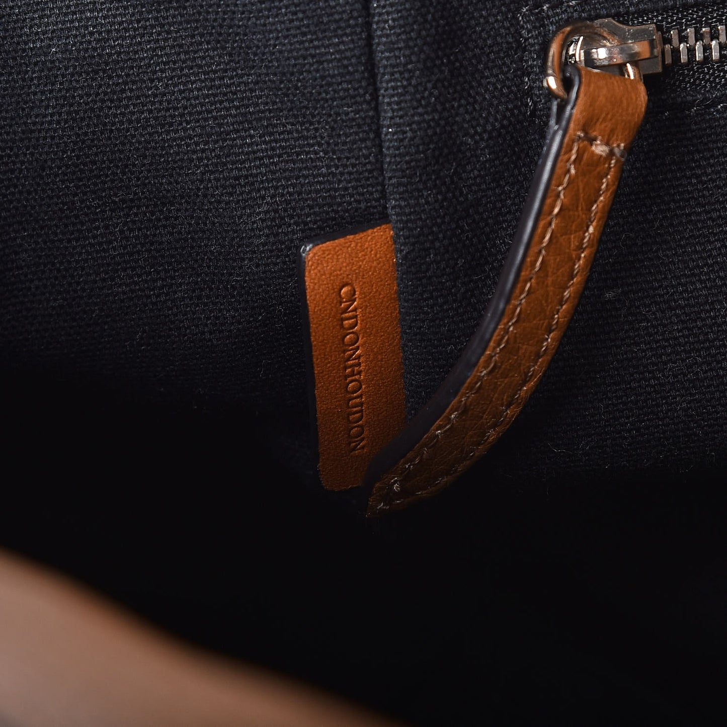 Mega Check Grained Calfskin Medium Harcourt Satchel Saddle Brown