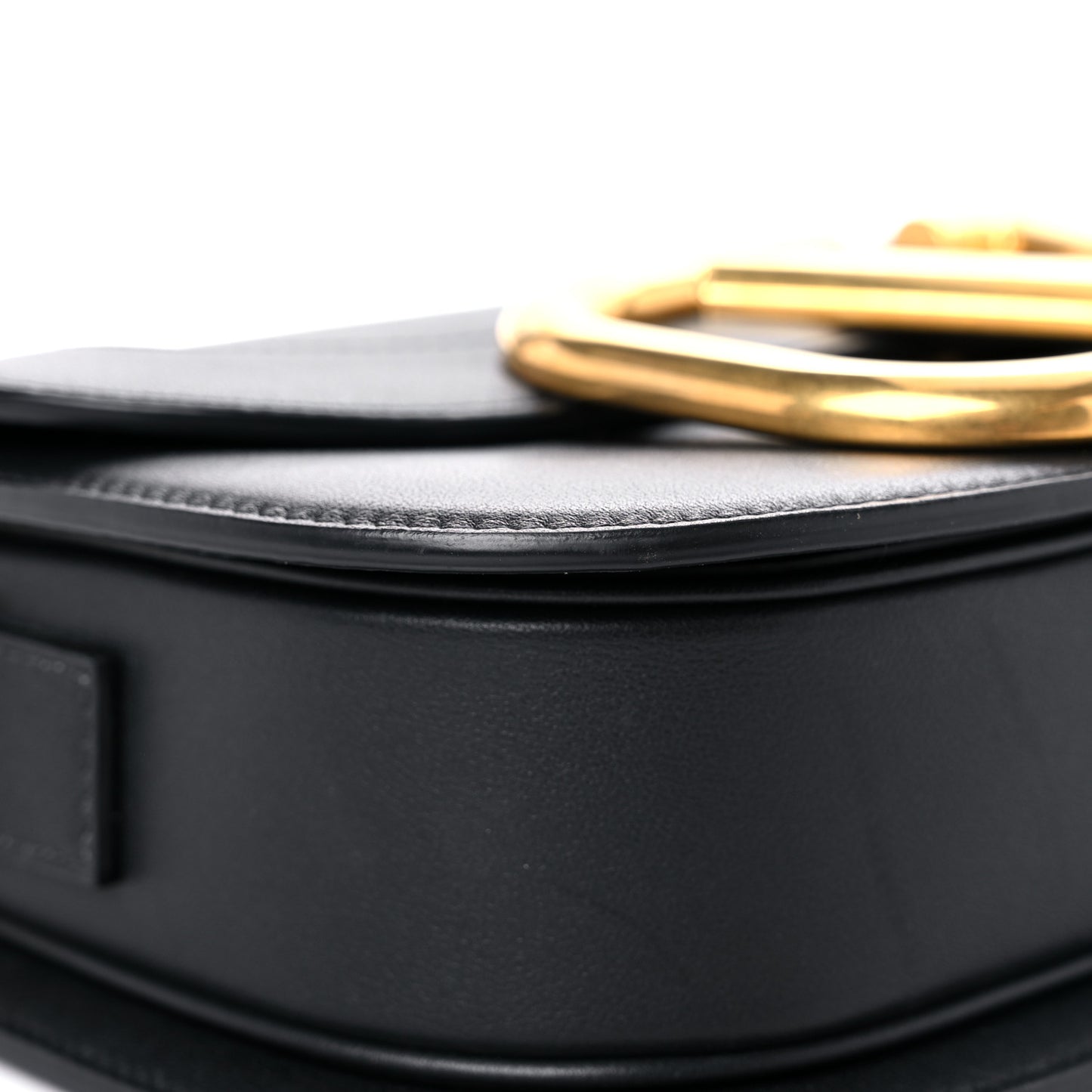 Smooth Calfskin Supervee Shoulder Bag Black