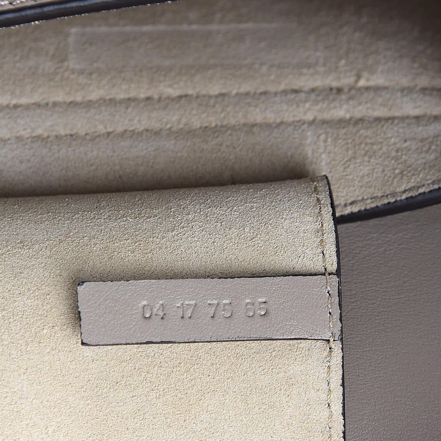 Chloe Suede Calfskin Mini Faye Shoulder Bag Motty Grey 7 of 11