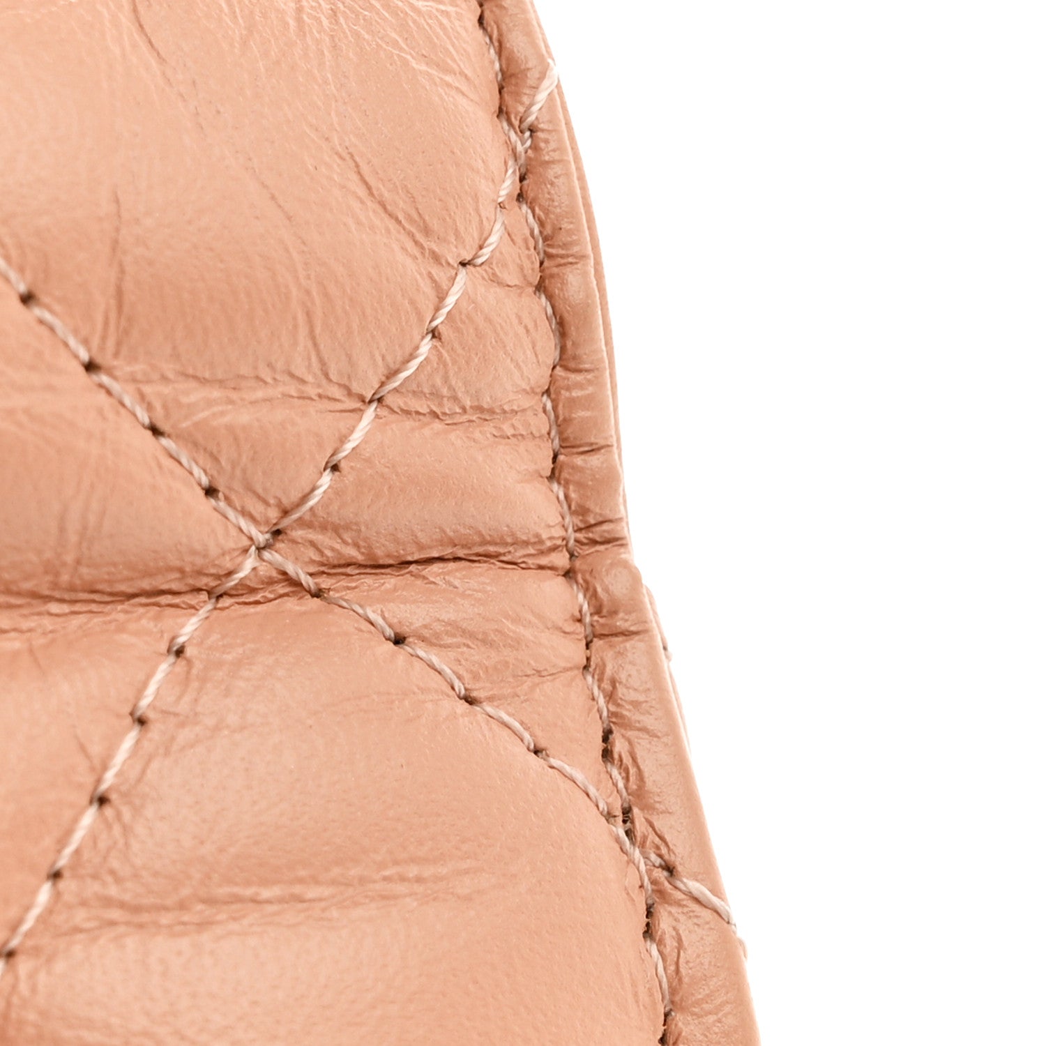 Chanel Aged Calfskin Quilted Reissue Wallet On Chain WOC Beige 15 of 16
