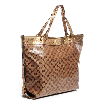 Gucci Crystal Monogram Studded Medium Irina Tote 3 of 7