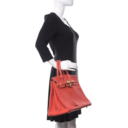 Hermes Togo Birkin 35 Rouge Pivoine 2 of 8