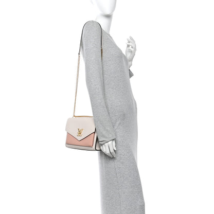 Louis Vuitton Soft Calfskin Mylockme Chain Bag BB Rose Trianon Quartz 2 of 9