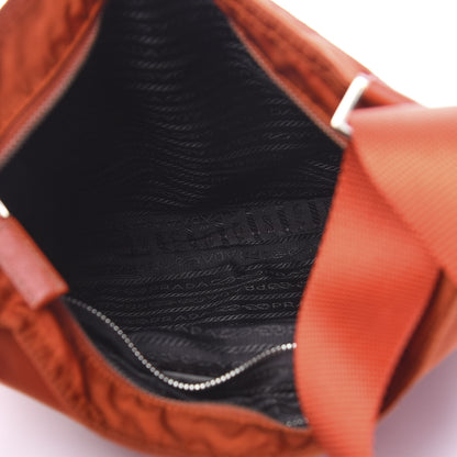 Prada Nylon Vela Flat Messenger Bag Papaya 5 of 10