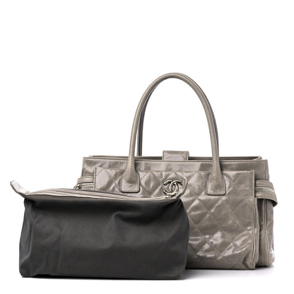 Chanel Glazed Calfskin Small New Portobello Grey 1 of 17