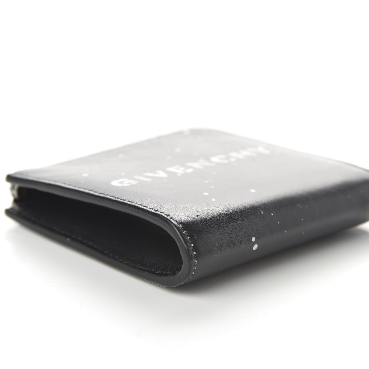 Givenchy Calfskin Gravity Logo Print Zip Wallet Black 6 of 10