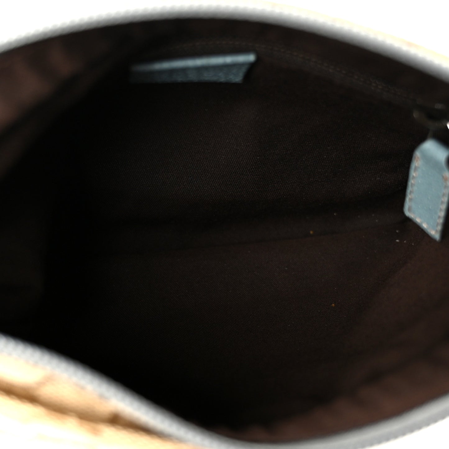 Monogram Web Small Flat Messenger Bag Blue