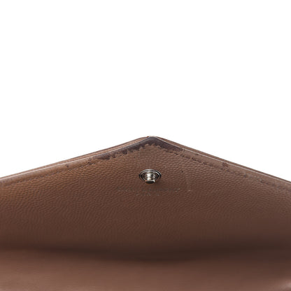 Saint Laurent Grain De Poudre Matelasse Chevron Monogram Chain Wallet Fard 8 of 13
