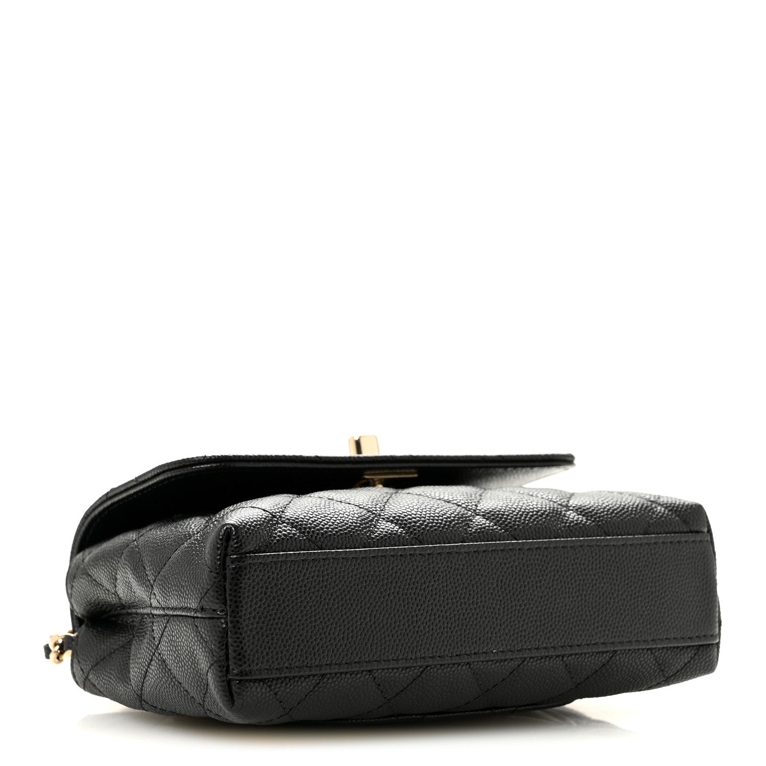 Chanel Caviar Quilted Coco Handle Clutch With Chain Black 4 of 11