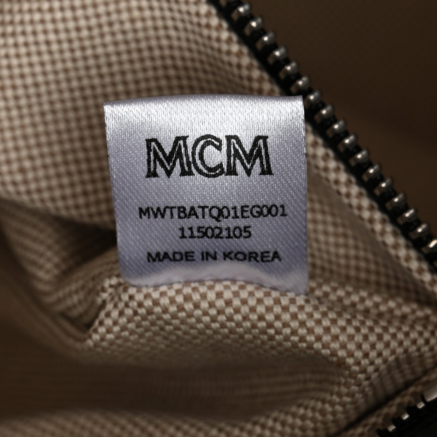 MCM Nappa Jacquard Monogram Large Tote Grey 8 of 13