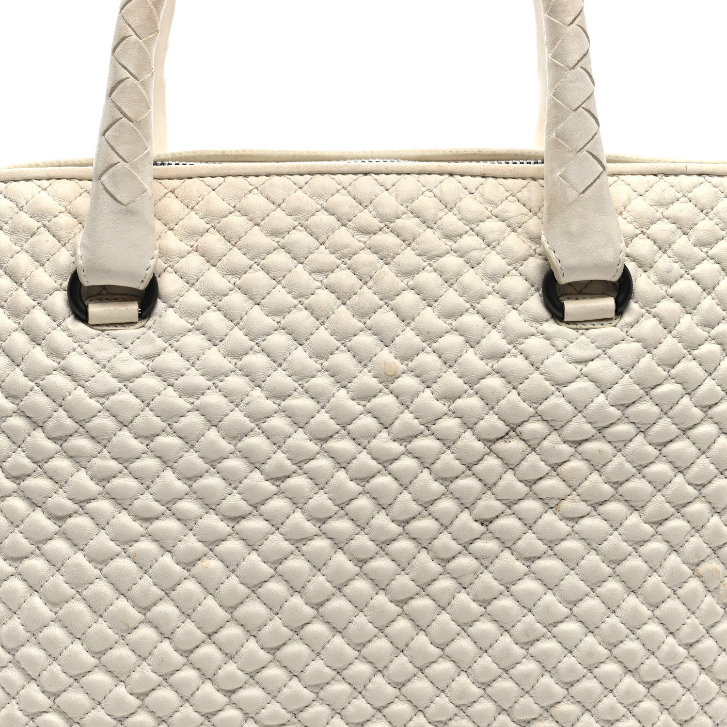 Bottega Veneta Nappa Bubble Quilted Tote Tote White 7 of 9