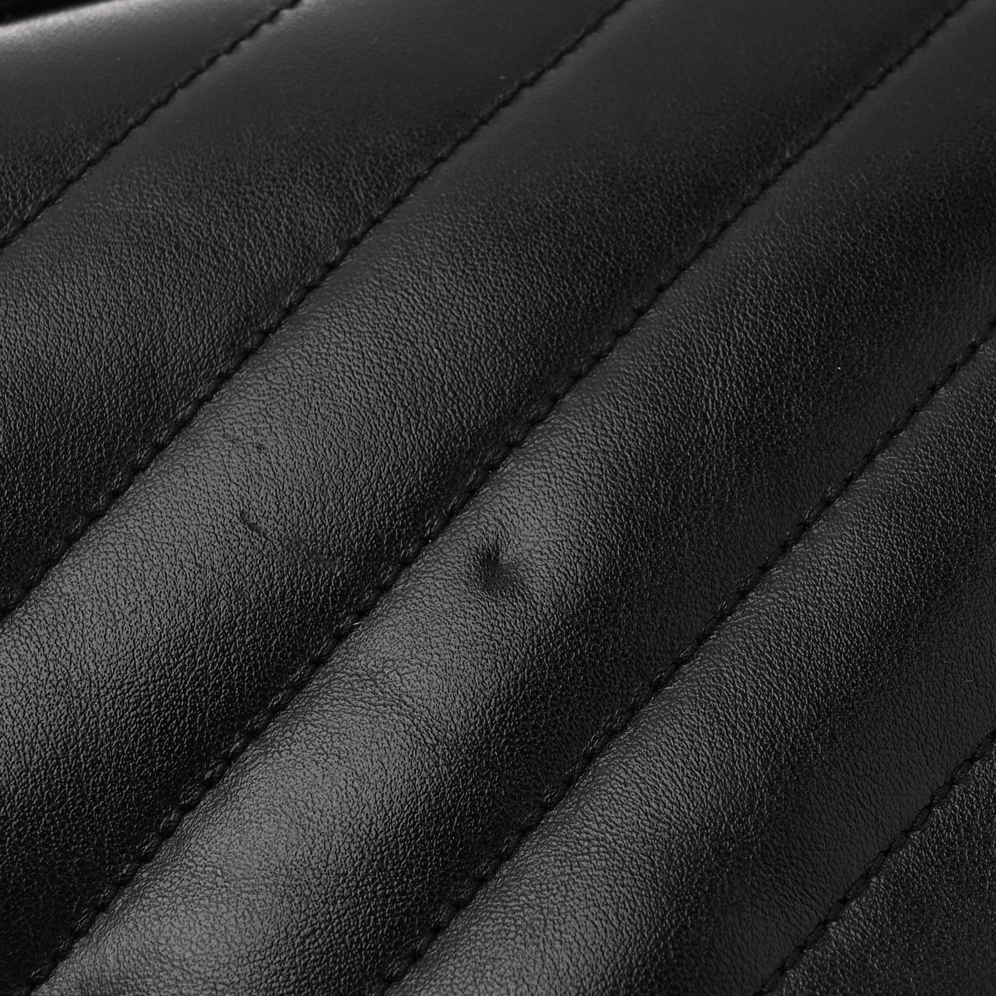 Calfskin Y Quilted Monogram Large Loulou Chain Satchel Black