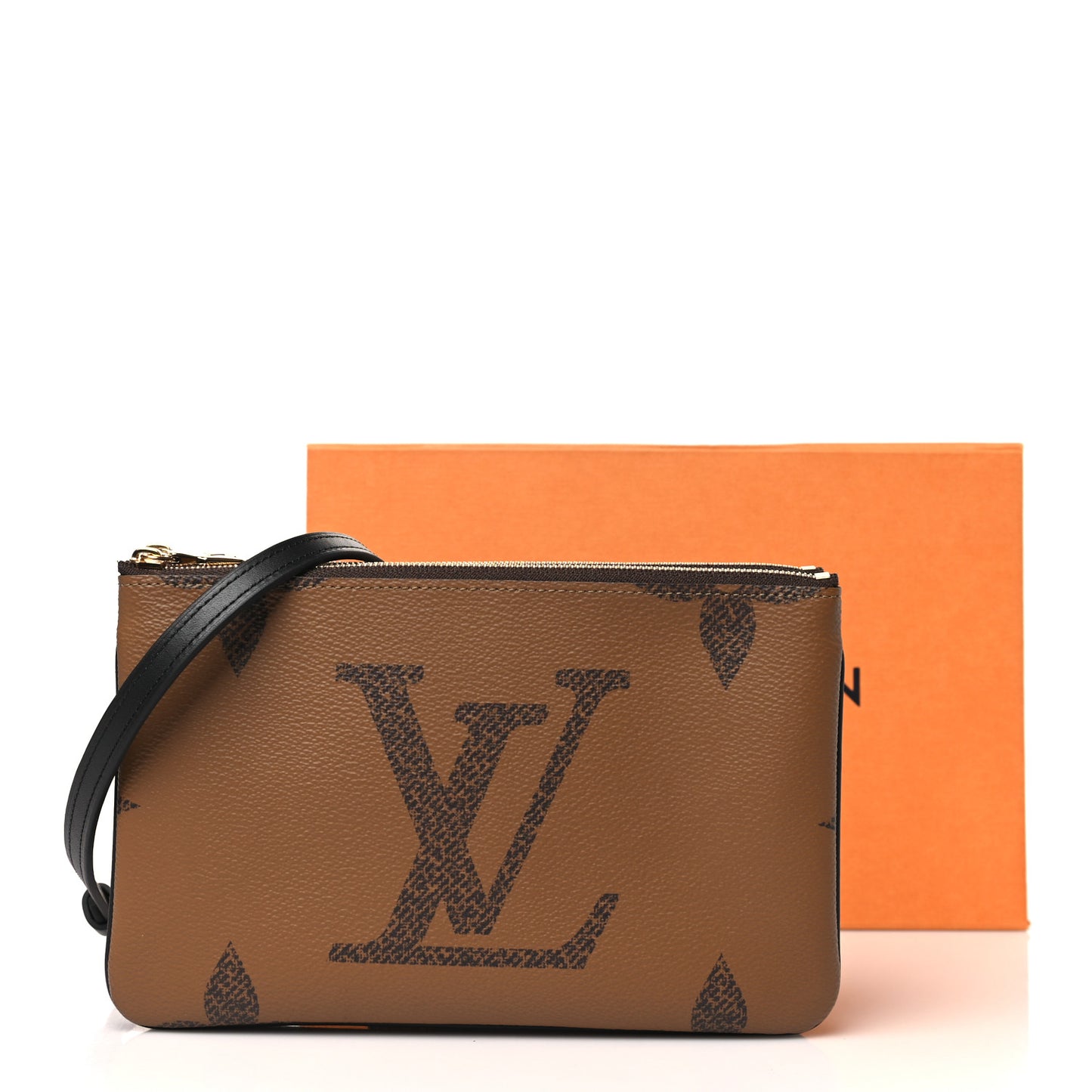 Reverse Monogram Giant Double Zip Pochette