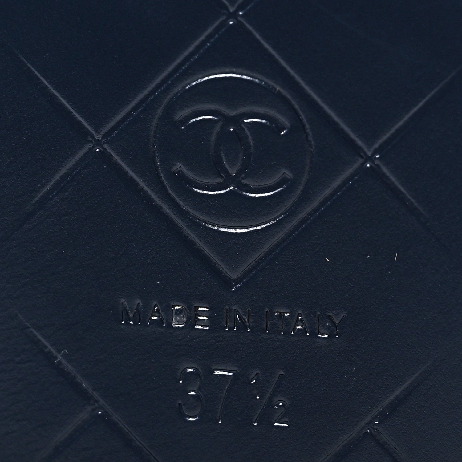 Chanel Lambskin Quilted CC Turnlock Loafers 37.5 Navy 6 of 7