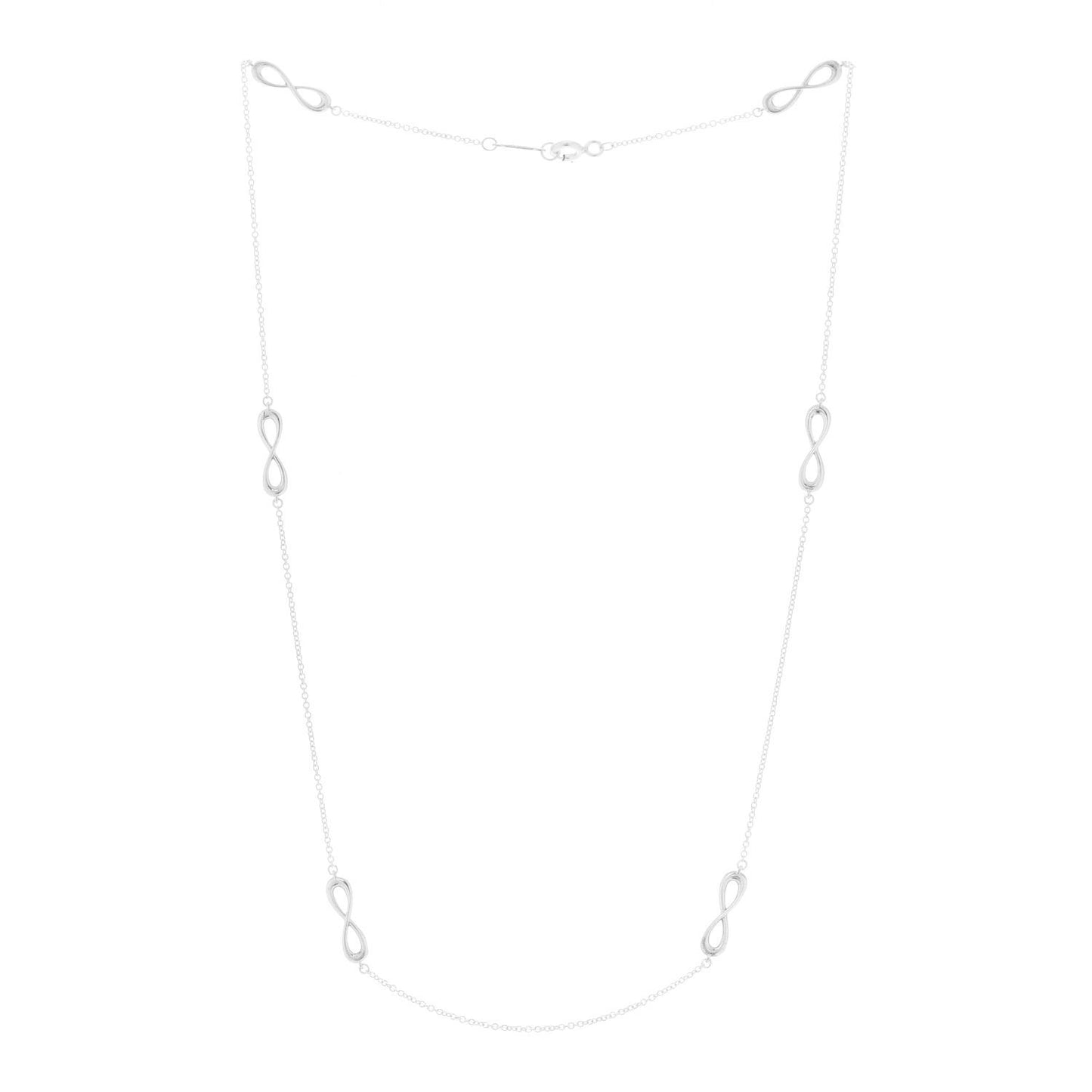 Sterling Silver Infinity Endless Necklace