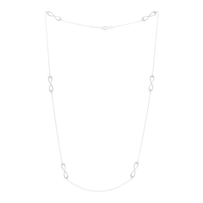 Tiffany Sterling Silver Infinity Endless Necklace 3 of 5