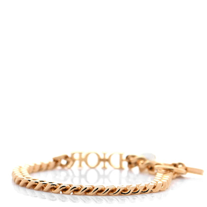 Christian Dior Metal Logo Chain Bracelet Gold 3 of 5