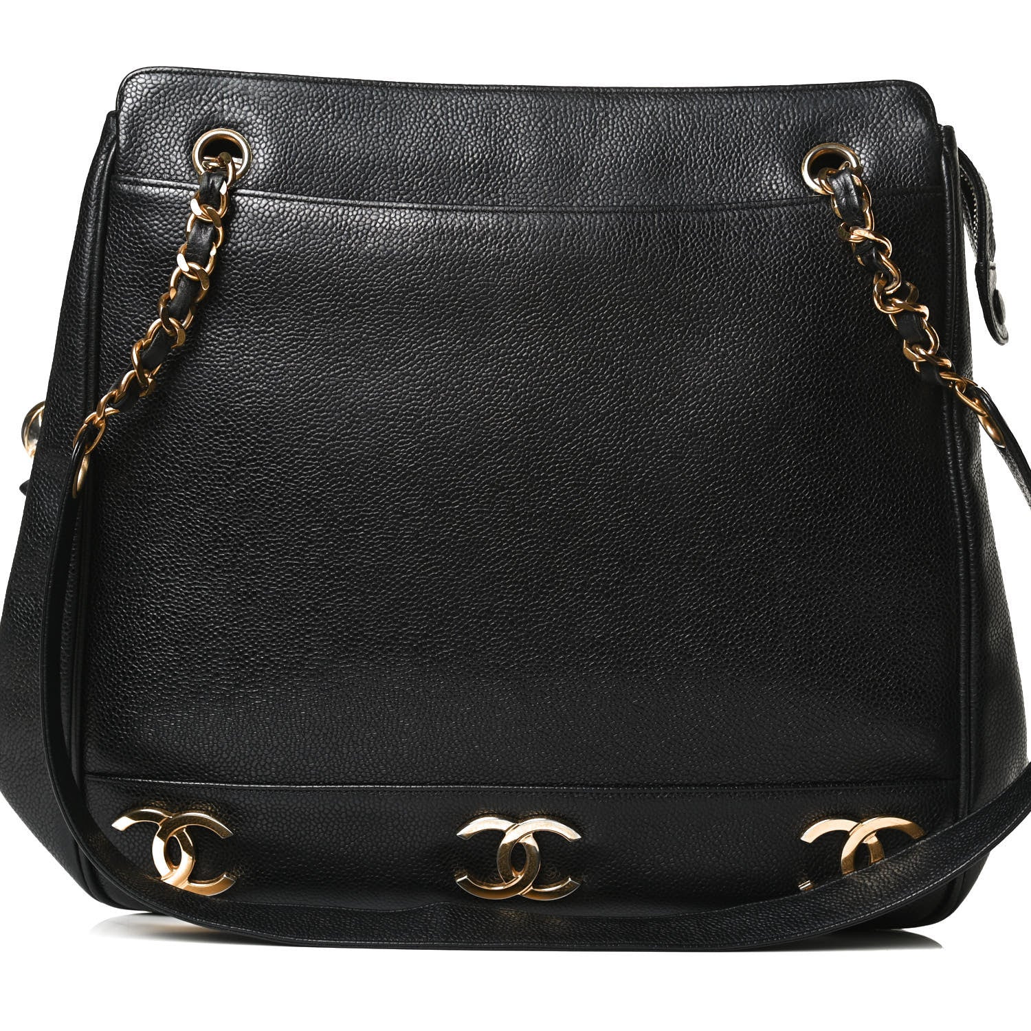 Chanel Caviar CC Shoulder Bag Black 8 of 16