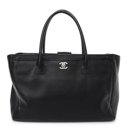 Chanel Calfskin Cerf Executive Shopper Tote Black 1 of 8