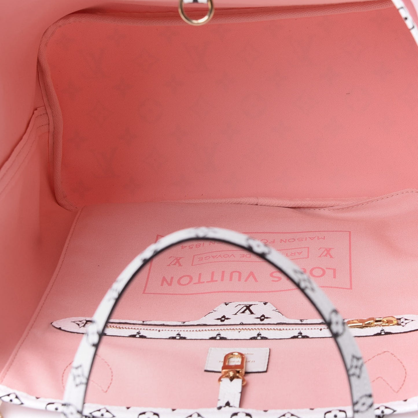 Monogram Giant Neverfull MM Rouge