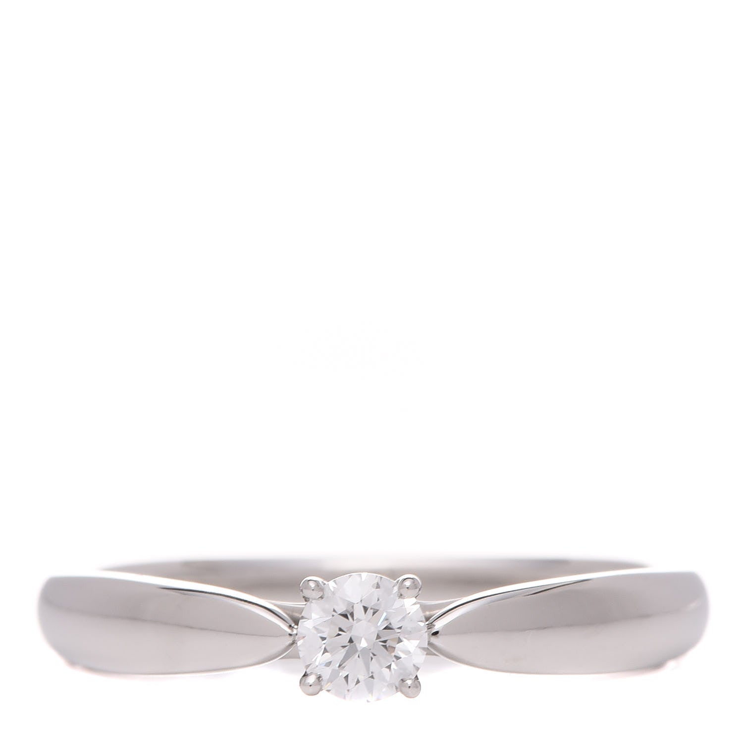 Tiffany Platinum Diamond .18ct Harmony Solitaire Engagement Ring 50 5.5 1 of 6