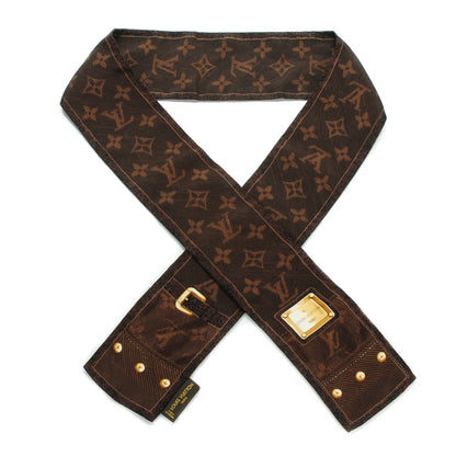Louis Vuitton Silk Monogram New Denim Bandeau Ebene 1 of 5
