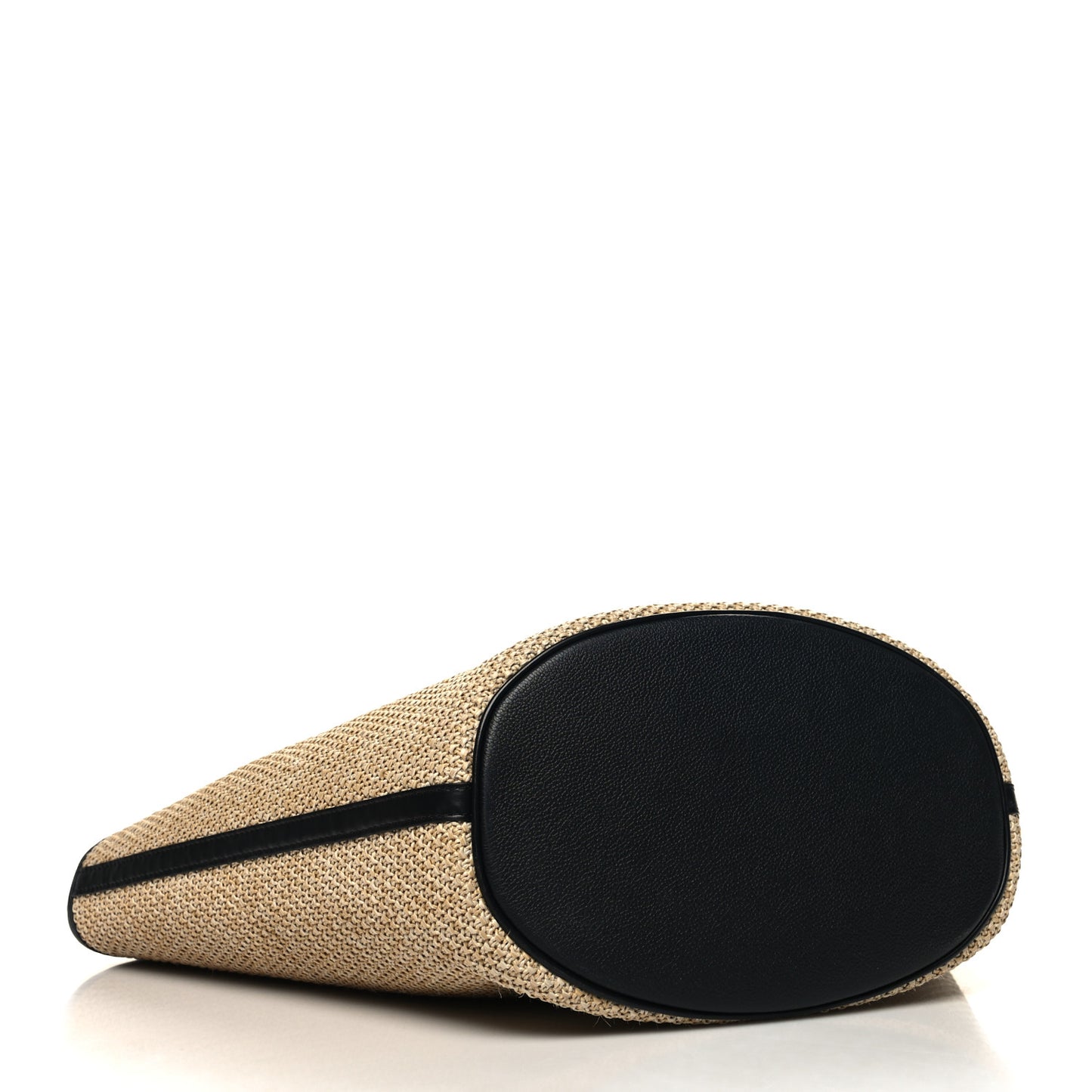 Raffia Saint Jacques Tote Black