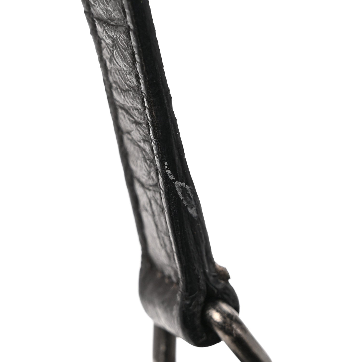 Saint Laurent Calfskin Crocodile Embossed Medium West Hollywood Monogram Fold-Over Grey 12 of 12