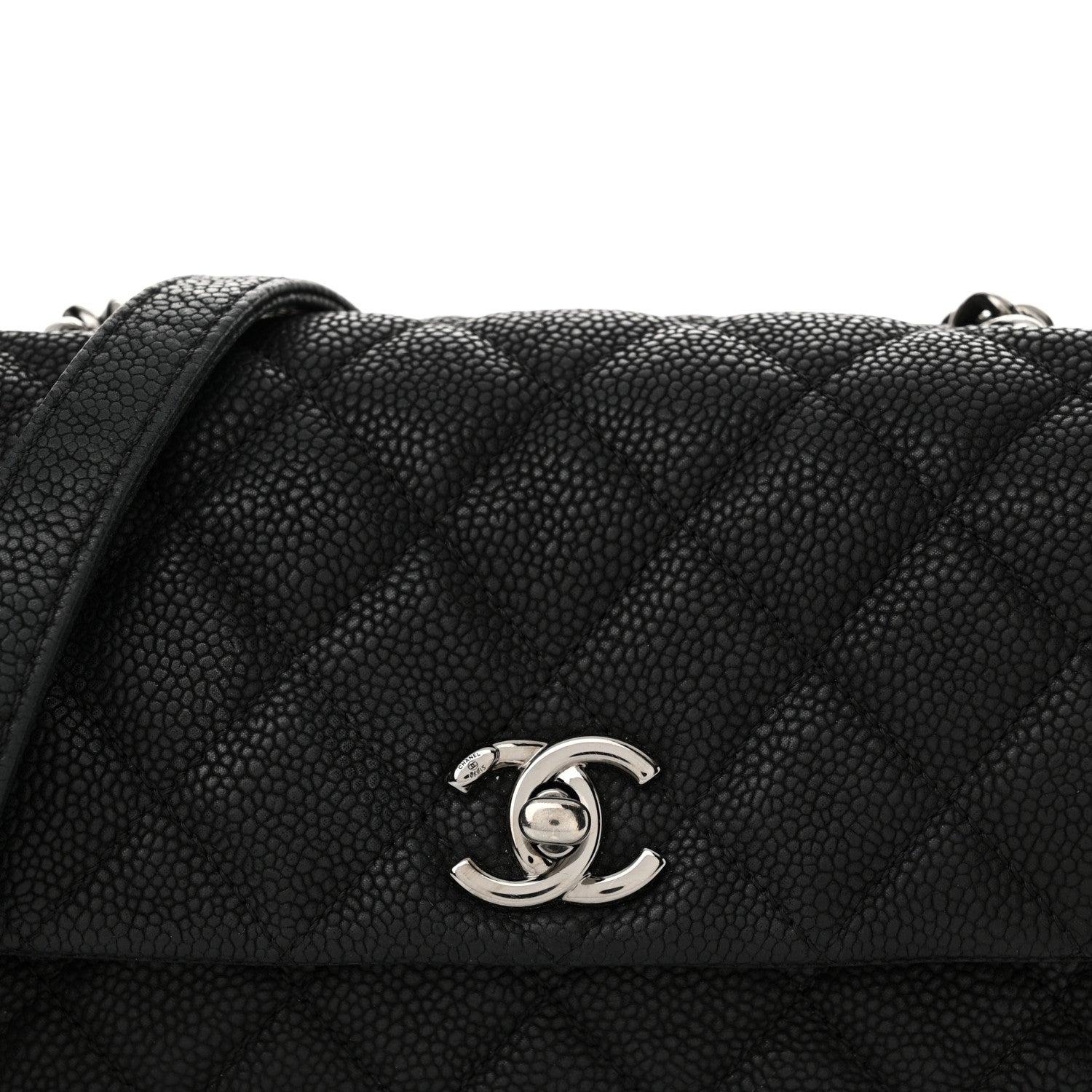 Chanel Caviar Quilted Small Lady Pearly Flap Black 8 of 12