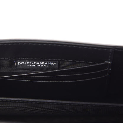 Dolce & Gabbana DOLCE & GABBANA Smooth Calfskin Mini Devotion Crossbody Bag Black 7 of 7