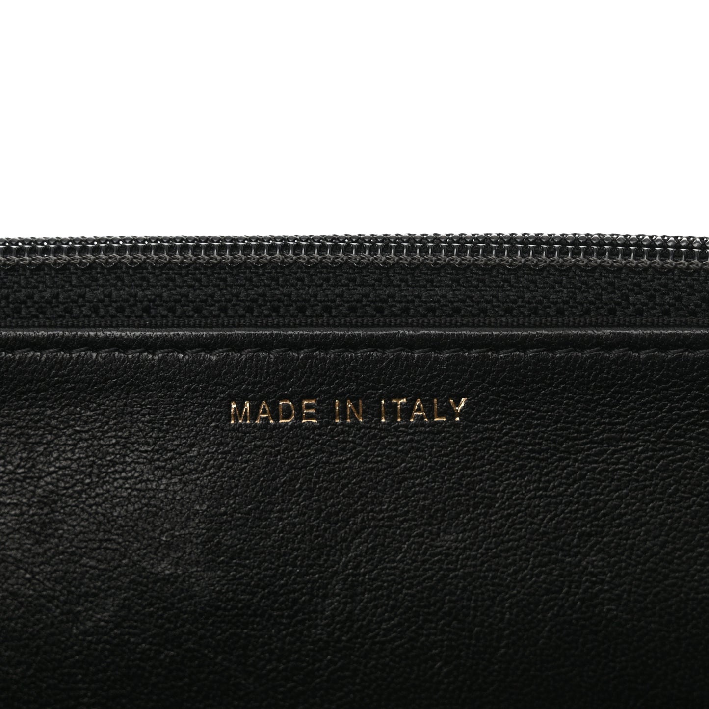 Lambskin Quilted Infinity Wallet On Chain WOC Black