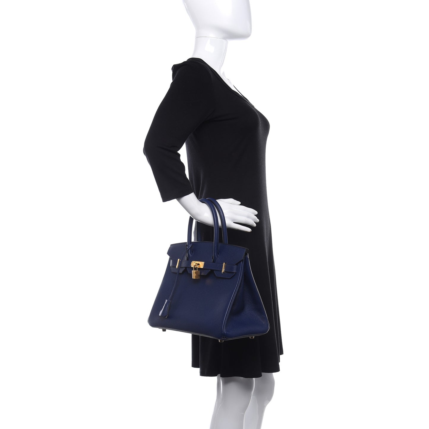 Epsom Birkin 30 Bleu Saphir