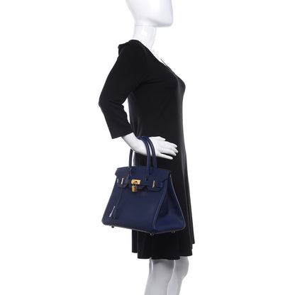 Hermes Epsom Birkin 30 Bleu Saphir 2 of 11